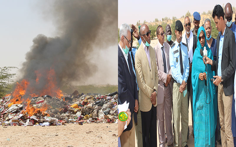 موريتانيا تتلف حرقا 112 طنا من المواد الغذائية المنتهية الصلاحية