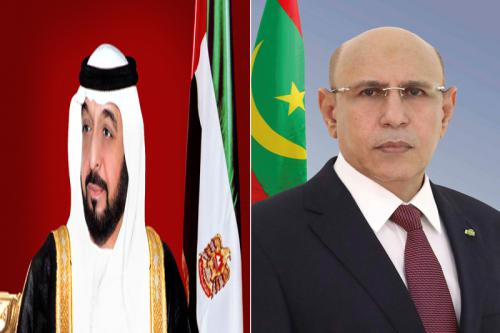 الرئيس الموريتاني والرئيس الإماراتي