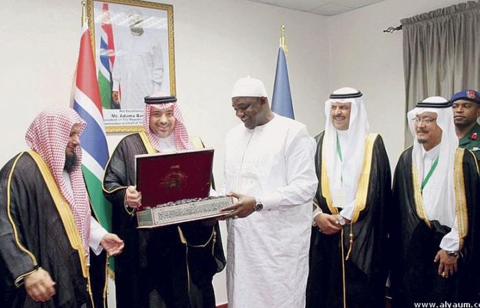 رئيس غامبيا يثمن جهود المملكة في نشر ثقافة الاعتدال ومحاربة الإرهاب