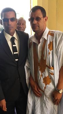صورة مع المدير العام للاذاعة الوطنية السيد عبد الله ولد حرمة الله