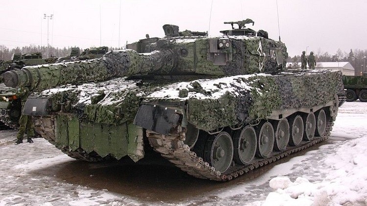 إحدى الدبابات التابعة للقوات المسلحة السويدية