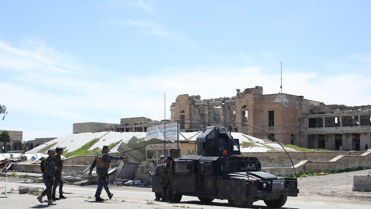 عناصر من الشرطة الفدرالية العراقية في الموصل