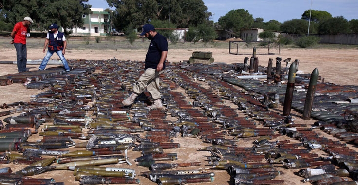 تجارة الأسلحة غير المشروعة في ليبيا عبر الإنترنت