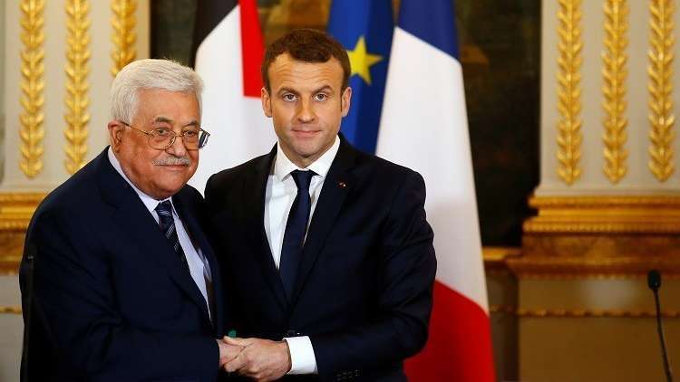 ماكرون يعزي عباس في ضحايا تظاهرات غزة