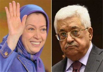 عباس يلتقي زعيمة المعارضة الإيرانية في الخارج