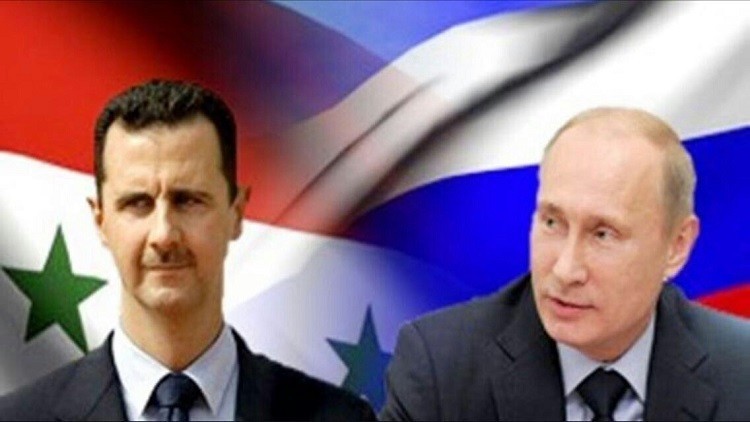الرئيس الروسي فلاديمير بوتين ونظيره السوري بشار الأسد