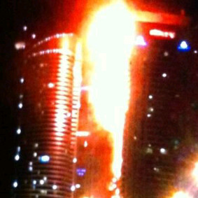  حريق ضخم في دبي ليلة رأس السنة الميلادية.. 28 نوفمبر