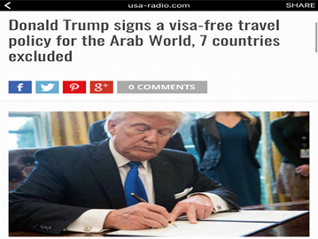 حقيقة قرار دونالد ترامب بالسماح للعرب بدخول أمريكا " بدون فيزا "