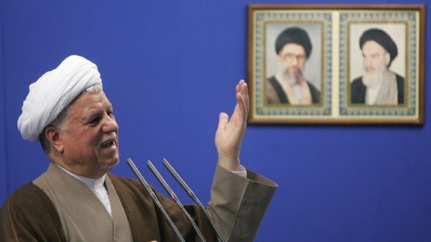 ترأس رفسنجاني مجلس تشخيص مصلحة النظام في ايران