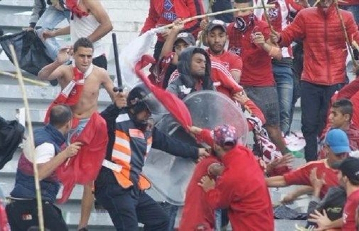 14 مصاباً في المغرب جراء اشتباكات بين المشجعين