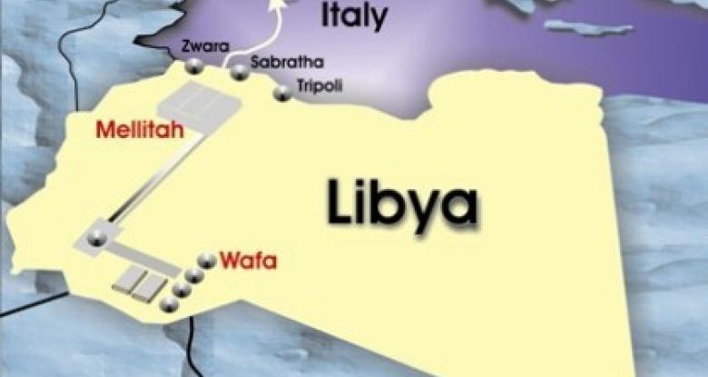 كتيبة مسلحة تقفل خط الغاز القادم إلى إيطاليا من ليبيا