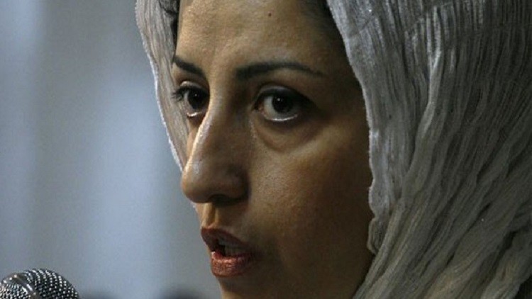 الناشطة الإيرانية في مجال حقوق الإنسان نرجس محمدي