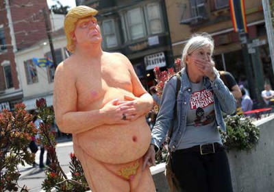 تماثيل عارية لدونالد ترامب تثير ردود أفعال شديدة في الولايات المتحدة