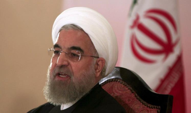روحاني خلال مؤتمر صحفي في إسلام أباد 26 مارس/ آذار الماضي (رويترز)
