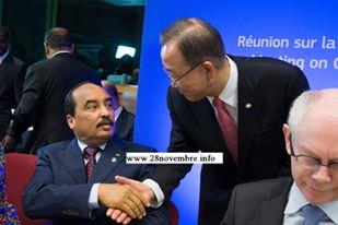 ولد عبد العزيز مع الأمين العام للأمم المتحدة