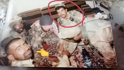 الجندي القطري أثناء اسعافه