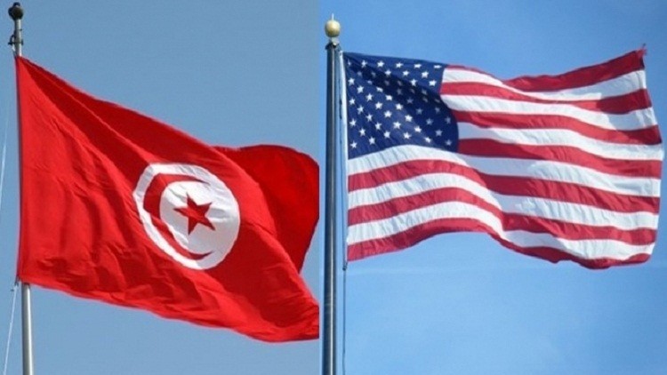 علم تونس والولايات المتحدة
