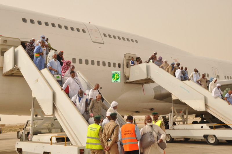 عودة الفوج الأول من حجاج موريتانيا الى نواكشوط