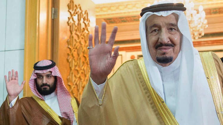 العاهل السعودي الملك سلمان بن عبد العزيز وولي العهد الأمير محمد بن سلمان