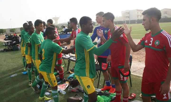 شجار وعراك يميز مباراة المغرب ضد موريتانيا