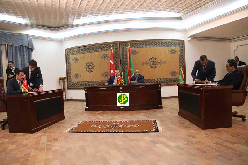 ولد عبد العزيزونظيره التركي يؤكدان التأسيس لتعاون نوعي بين البلدين