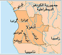 خريطة انغولا- أرشيف
