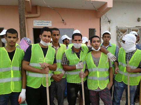 شبيبة الصواب تطلق حملة للنظافة تبدأ من عرفات -صور
